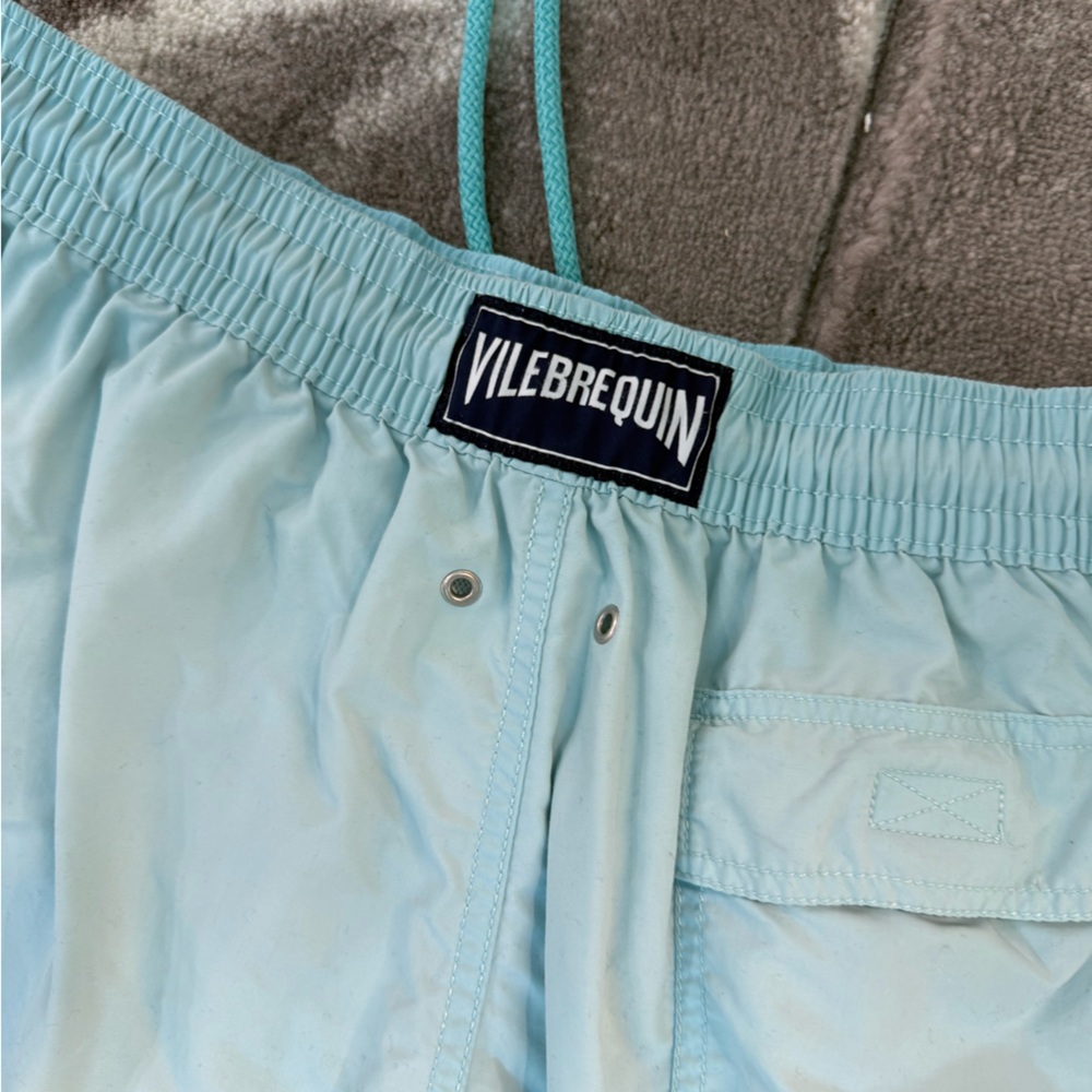Vilebrequin Men’s Aqua Blue Swim Trunks Size LG - Picture 3 of 8